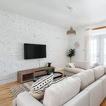 몬트리올 Chic Mile-End 3Br Getaway - Free Parking, Sleeps 8 아파트 외부 사진